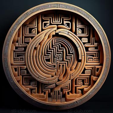 3D model st labyrinth (STL)